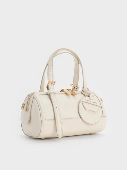 CHARLES & KEITH Trusted / Enola Bowling Bag - Cream