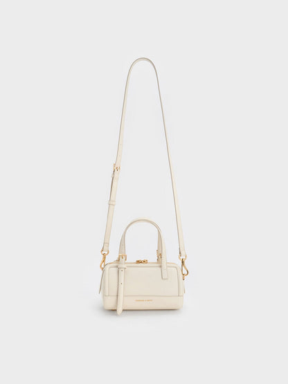 CHARLES & KEITH Trusted / Enola Bowling Bag - Cream