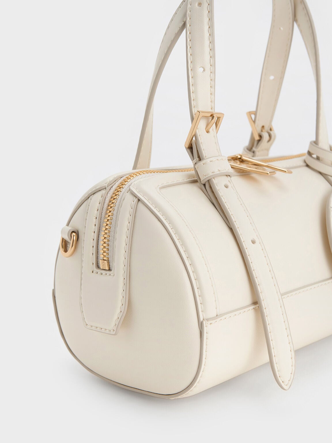 CHARLES & KEITH Trusted / Enola Bowling Bag - Cream