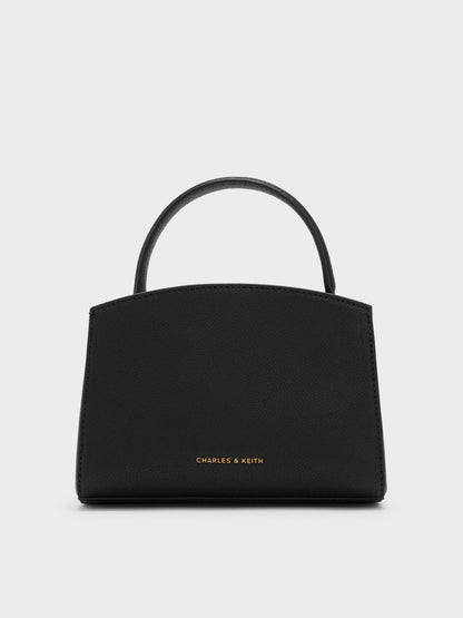 CHARLES & KEITH Essential / Aubrielle Belted Top Handle Bag - Black