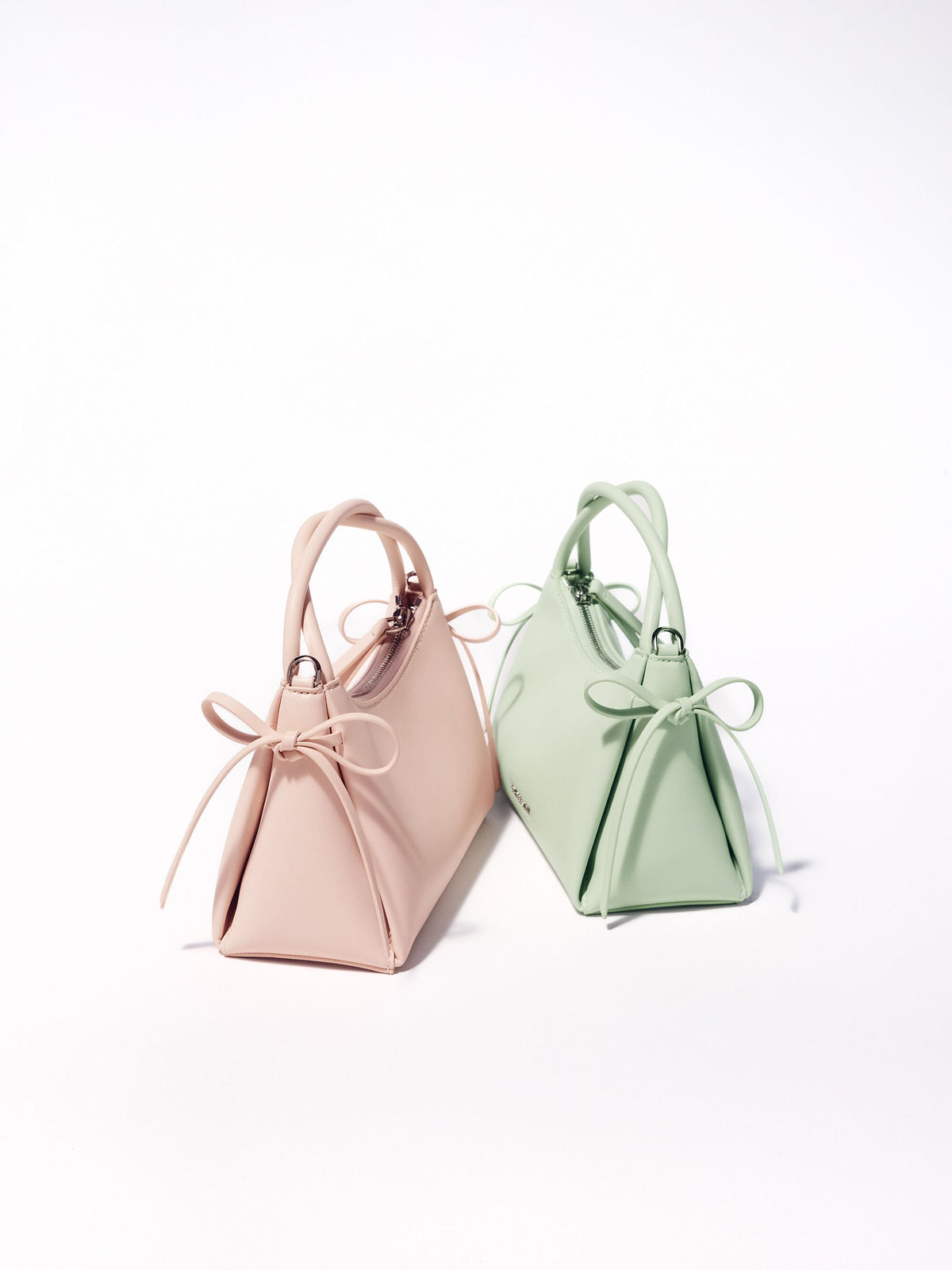 CHARLES & KEITH Sale / Hazel Bow Top Handle Bag - Soft Pink