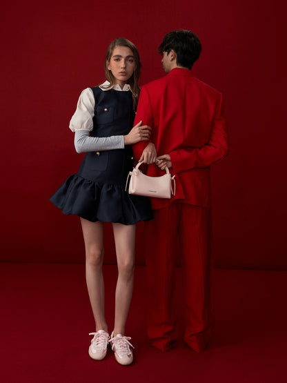 CHARLES & KEITH Sale / Hazel Bow Top Handle Bag - Soft Pink
