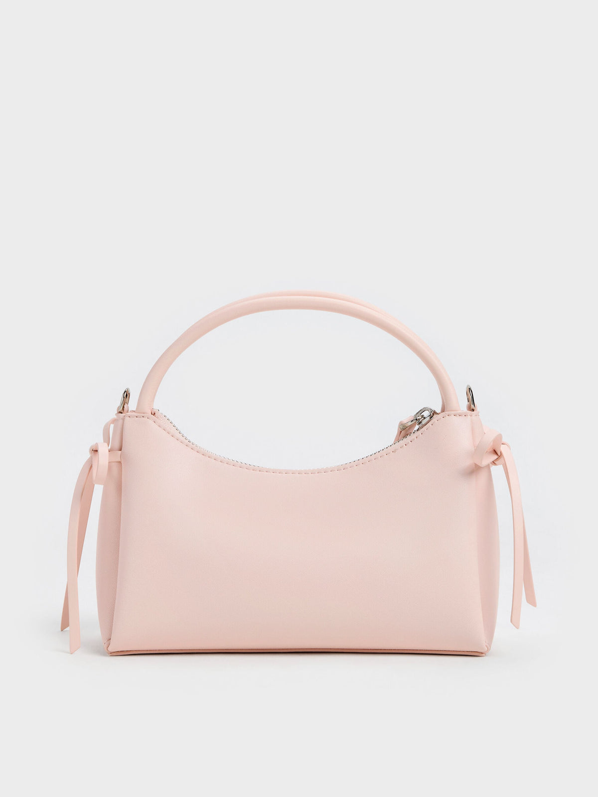 CHARLES & KEITH Sale / Hazel Bow Top Handle Bag - Soft Pink