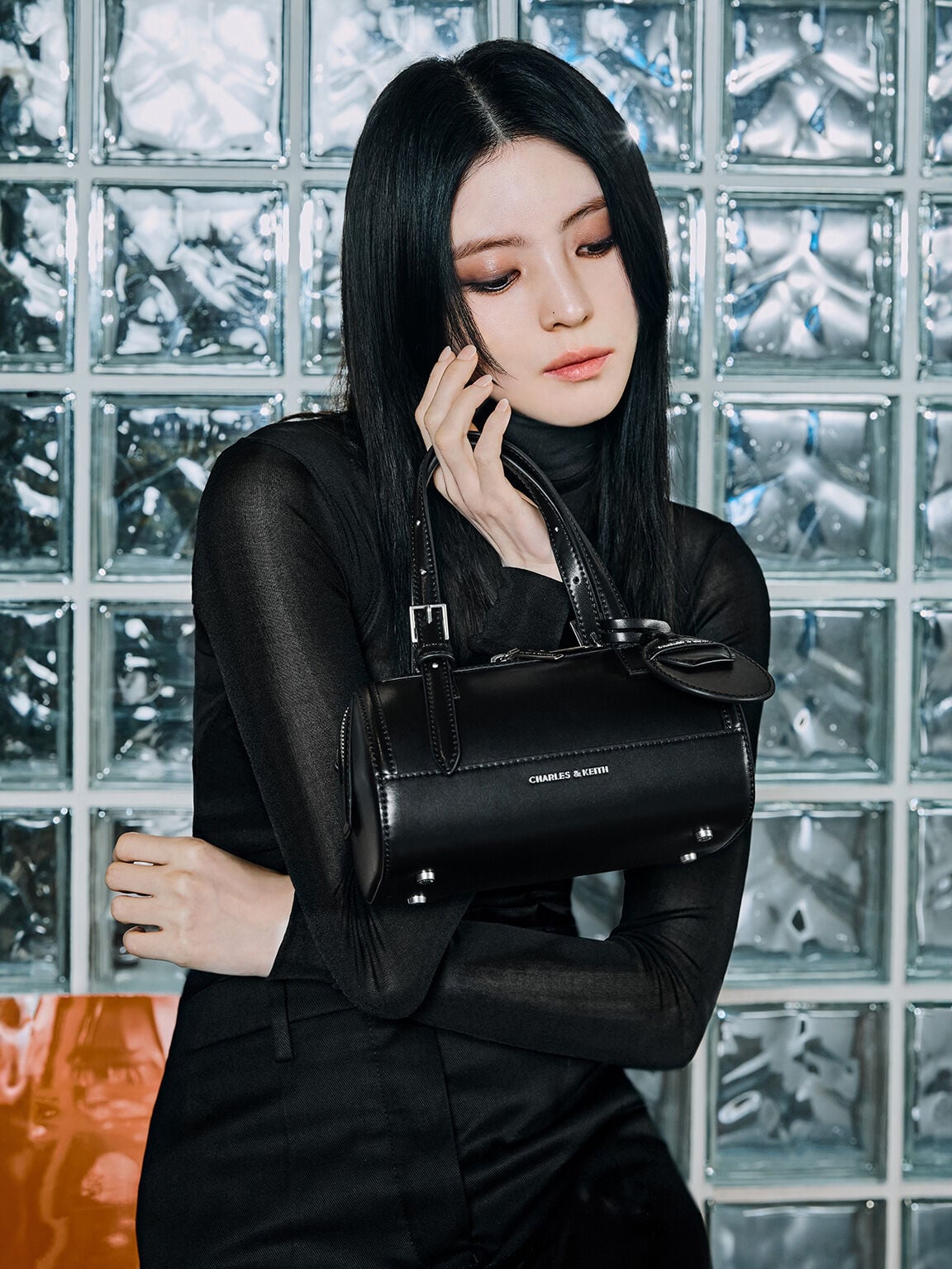 CHARLES & KEITH Special Offer / Enola Bowling Bag - Noir