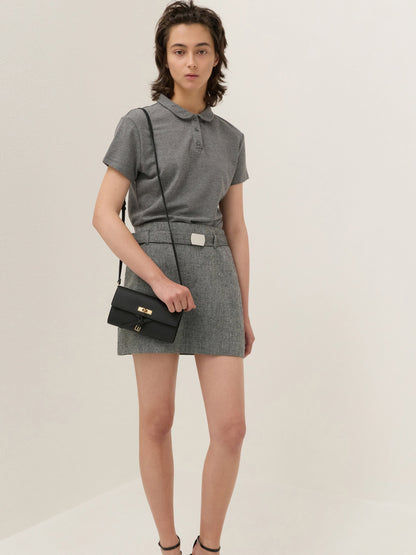 CHARLES & KEITH Recommended / Tricha Knotted-Belt Crossbody Bag - Black