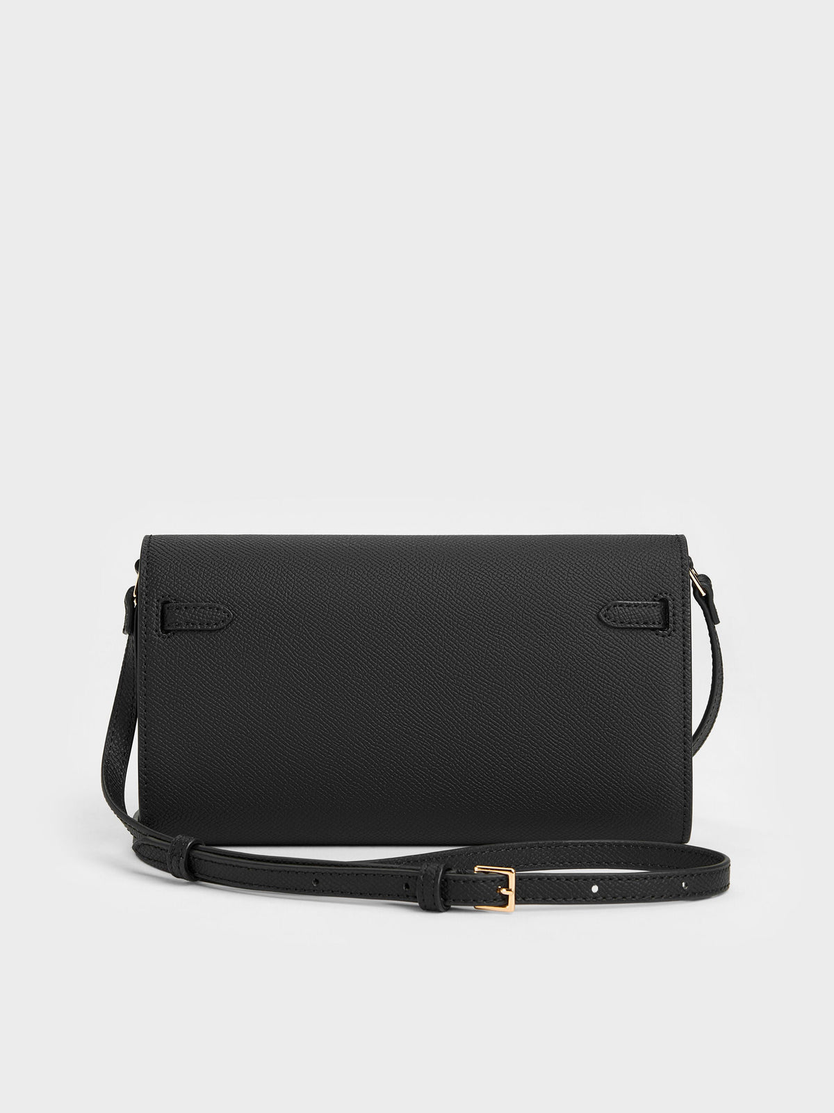 CHARLES & KEITH Recommended / Tricha Knotted-Belt Crossbody Bag - Black