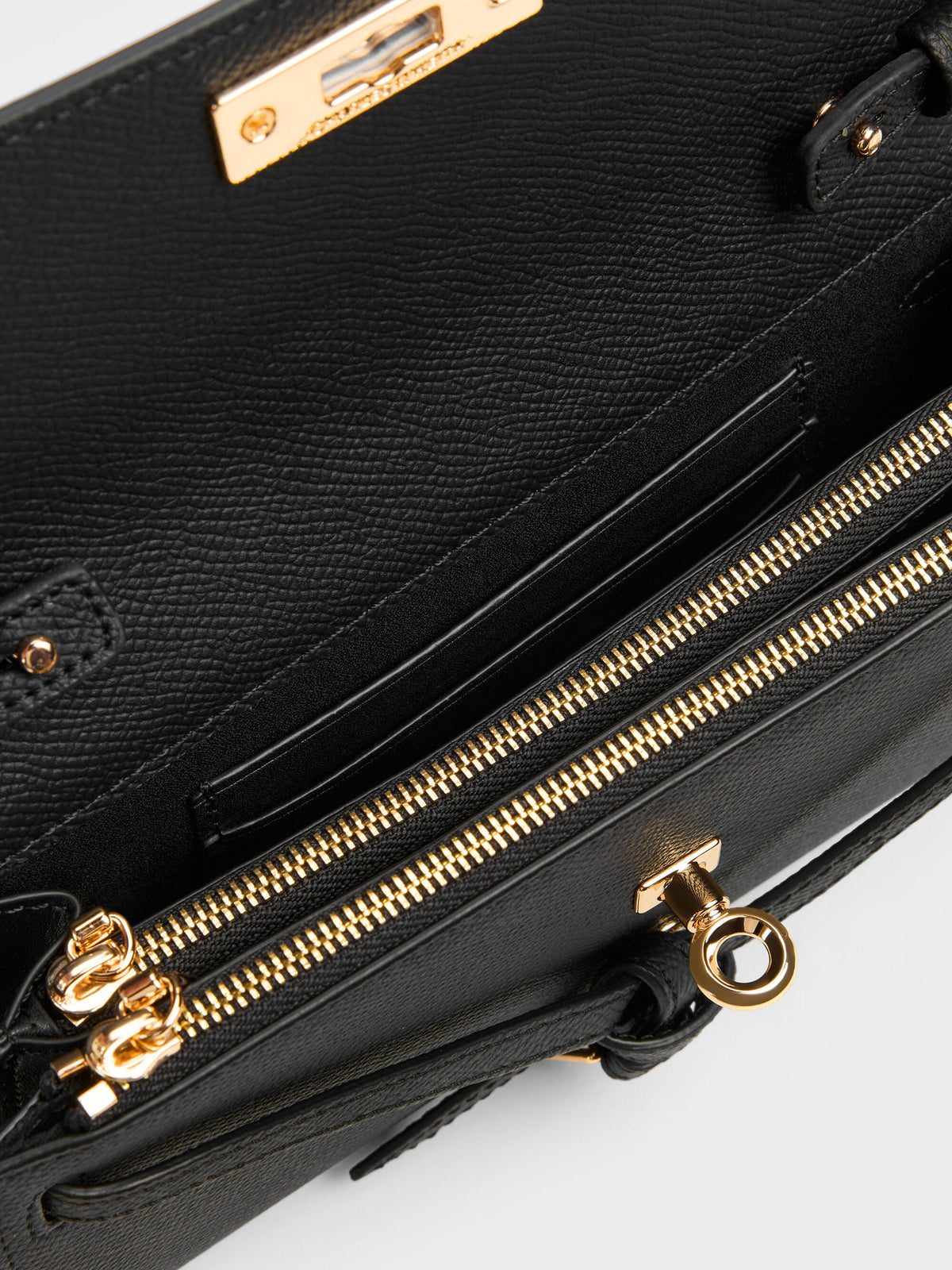 CHARLES & KEITH Recommended / Tricha Knotted-Belt Crossbody Bag - Black
