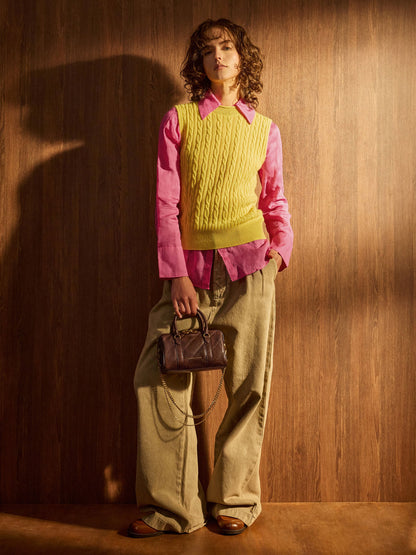 CHARLES & KEITH Special Offer / Philomena Bowling Bag - Distressed Coffee