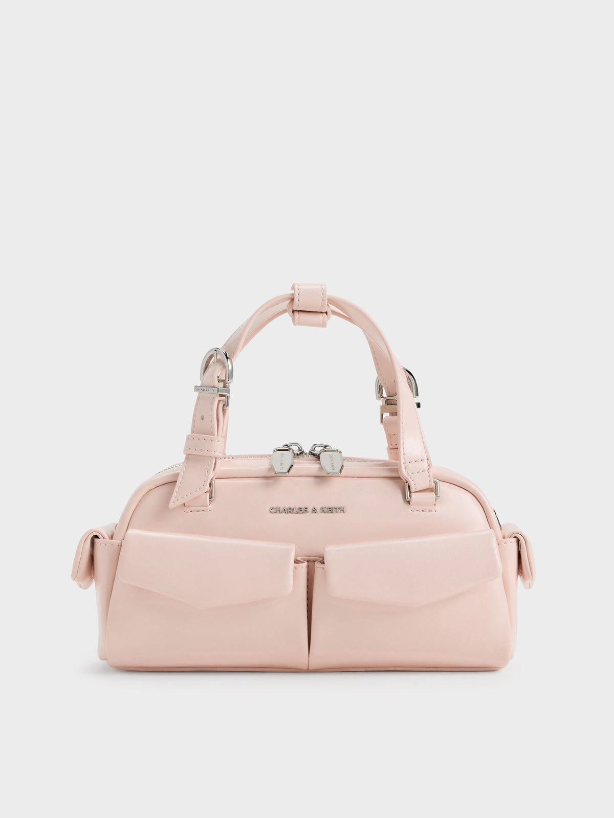 CHARLES & KEITH Smart Buy / Rachel Multi-Pocket Bowling Bag - Soft Pink