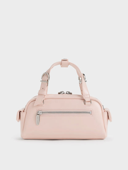 CHARLES & KEITH Smart Buy / Rachel Multi-Pocket Bowling Bag - Soft Pink