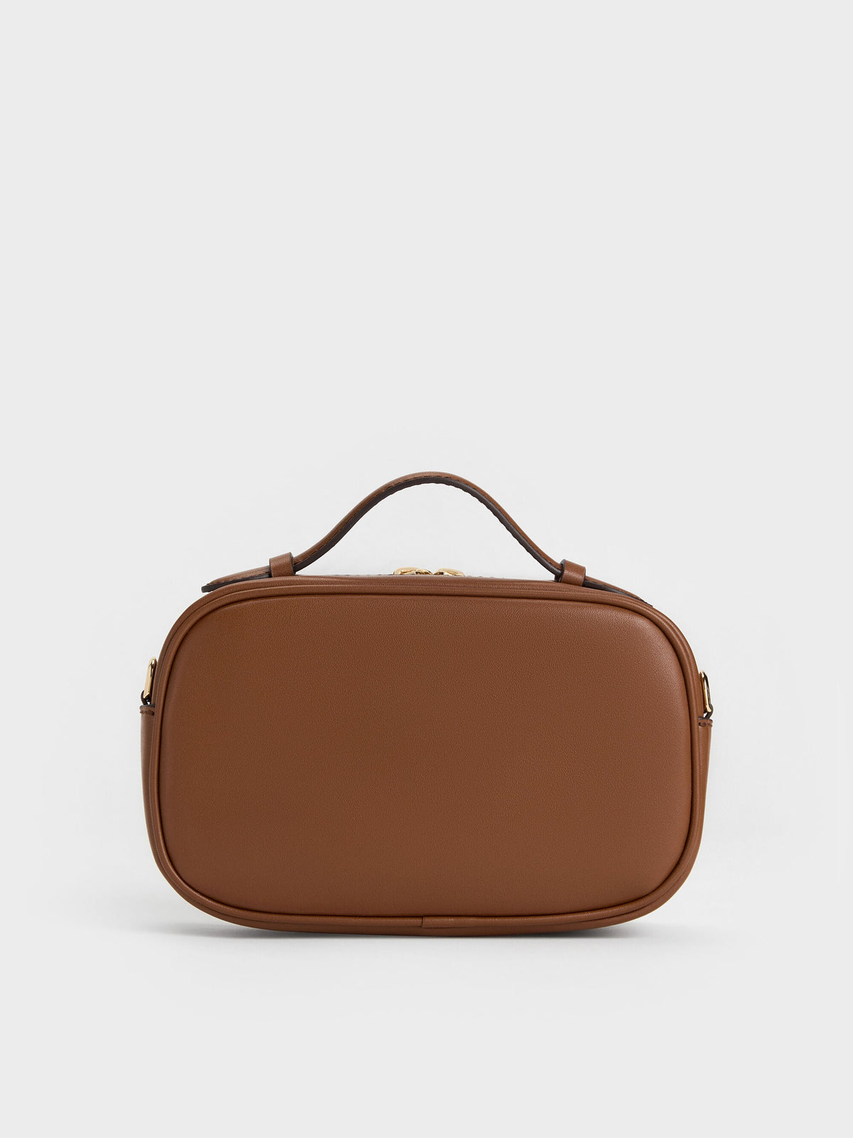 CHARLES & KEITH Classic / Azure Woven Crossbody Bag - Chocolate