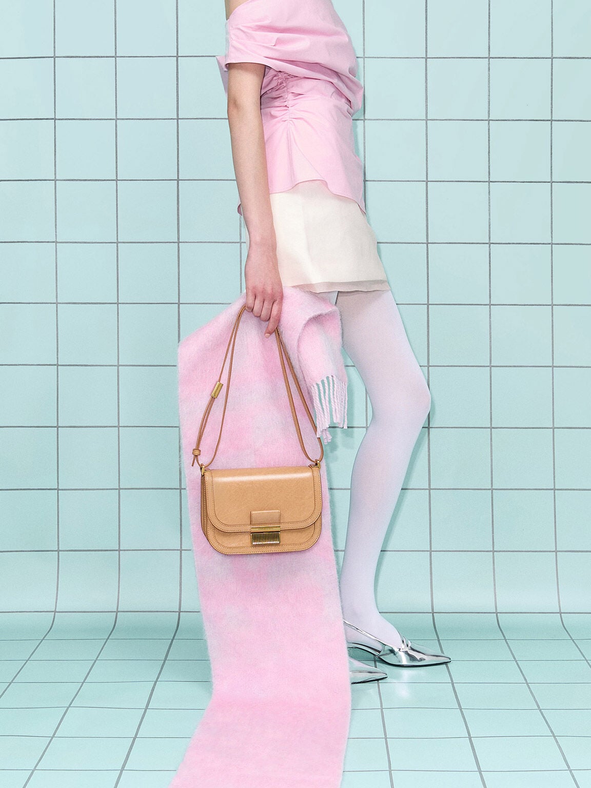 CHARLES & KEITH Sale / Charlot Bag - Toffee