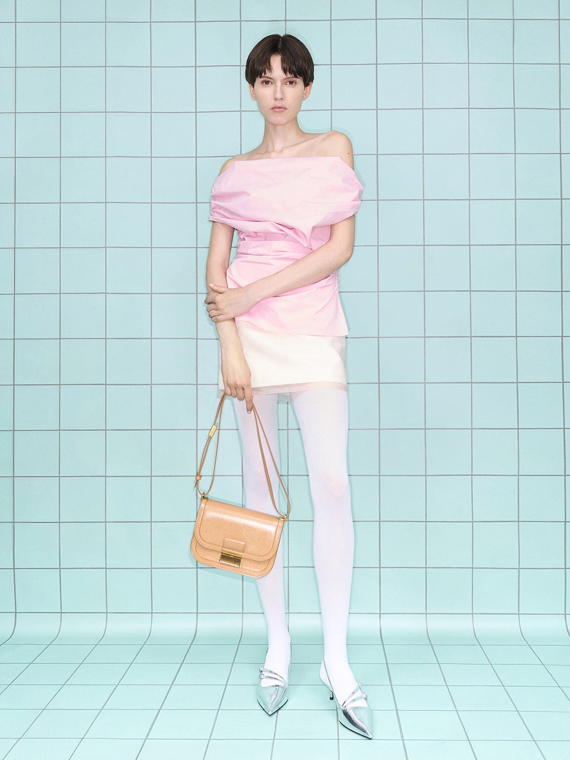 CHARLES & KEITH Sale / Charlot Bag - Toffee