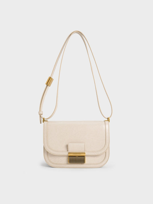 CHARLES & KEITH Classic / Charlot Bag - Oat