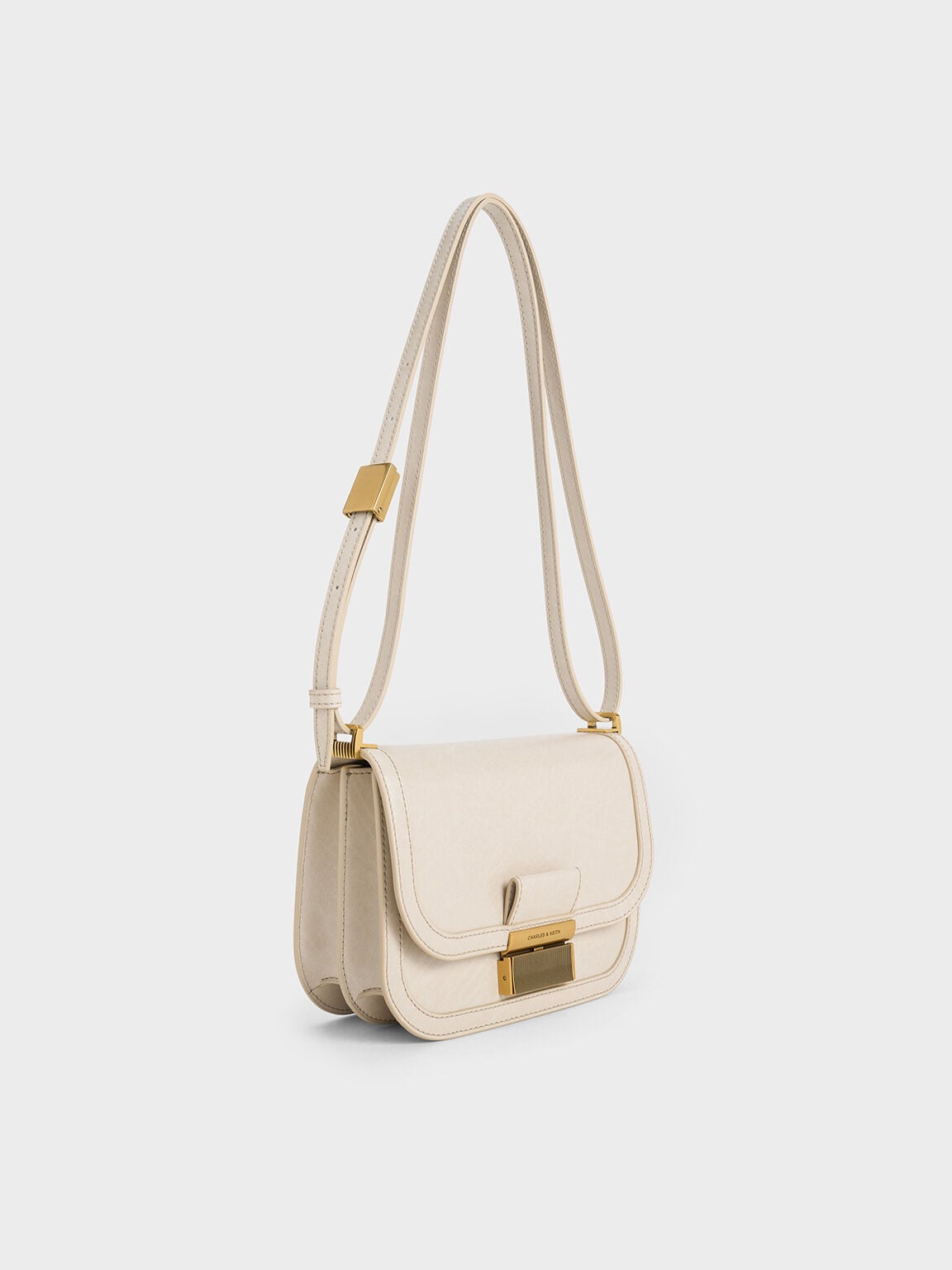 CHARLES & KEITH Classic / Charlot Bag - Oat