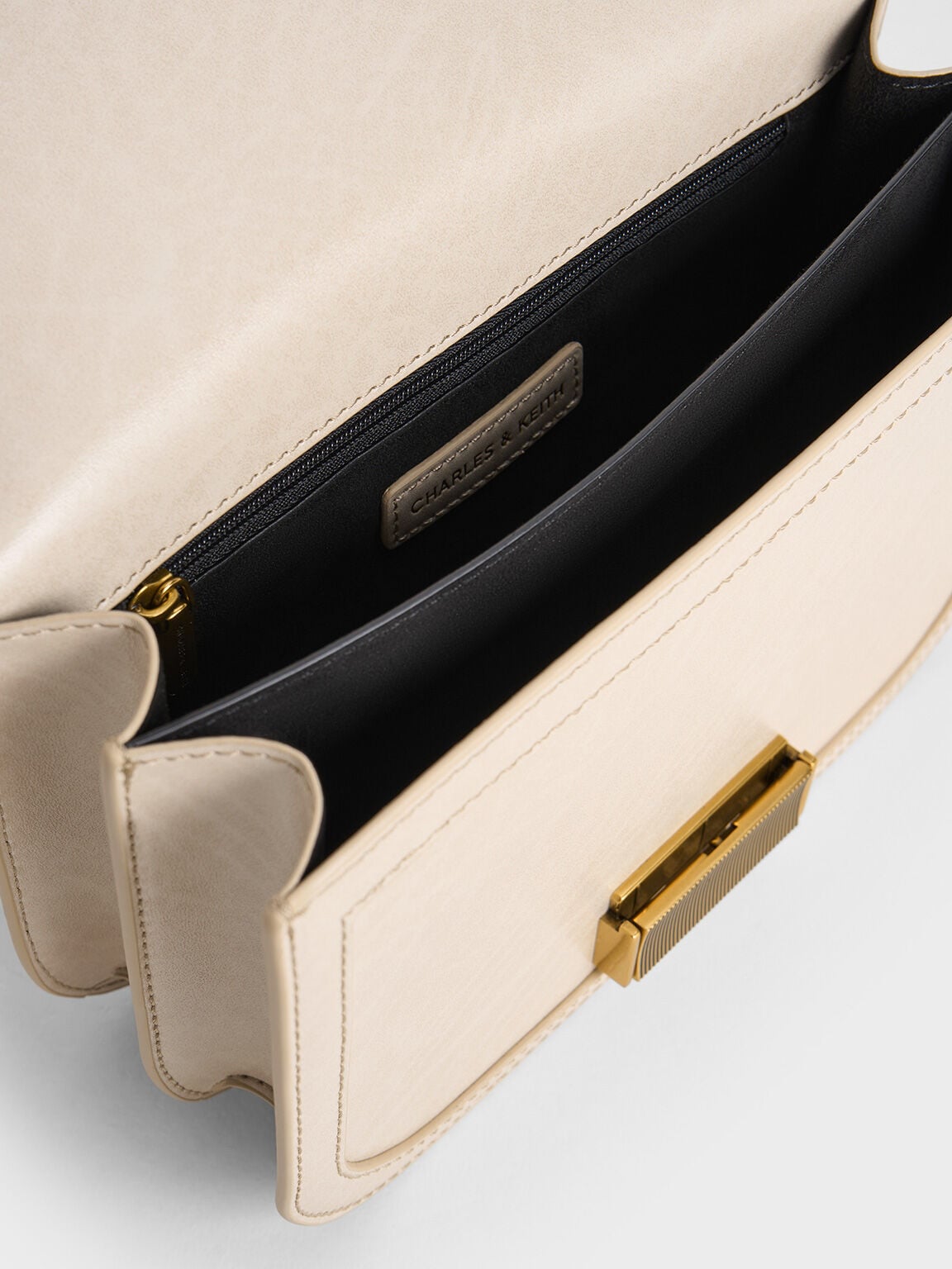 CHARLES & KEITH Classic / Charlot Bag - Oat