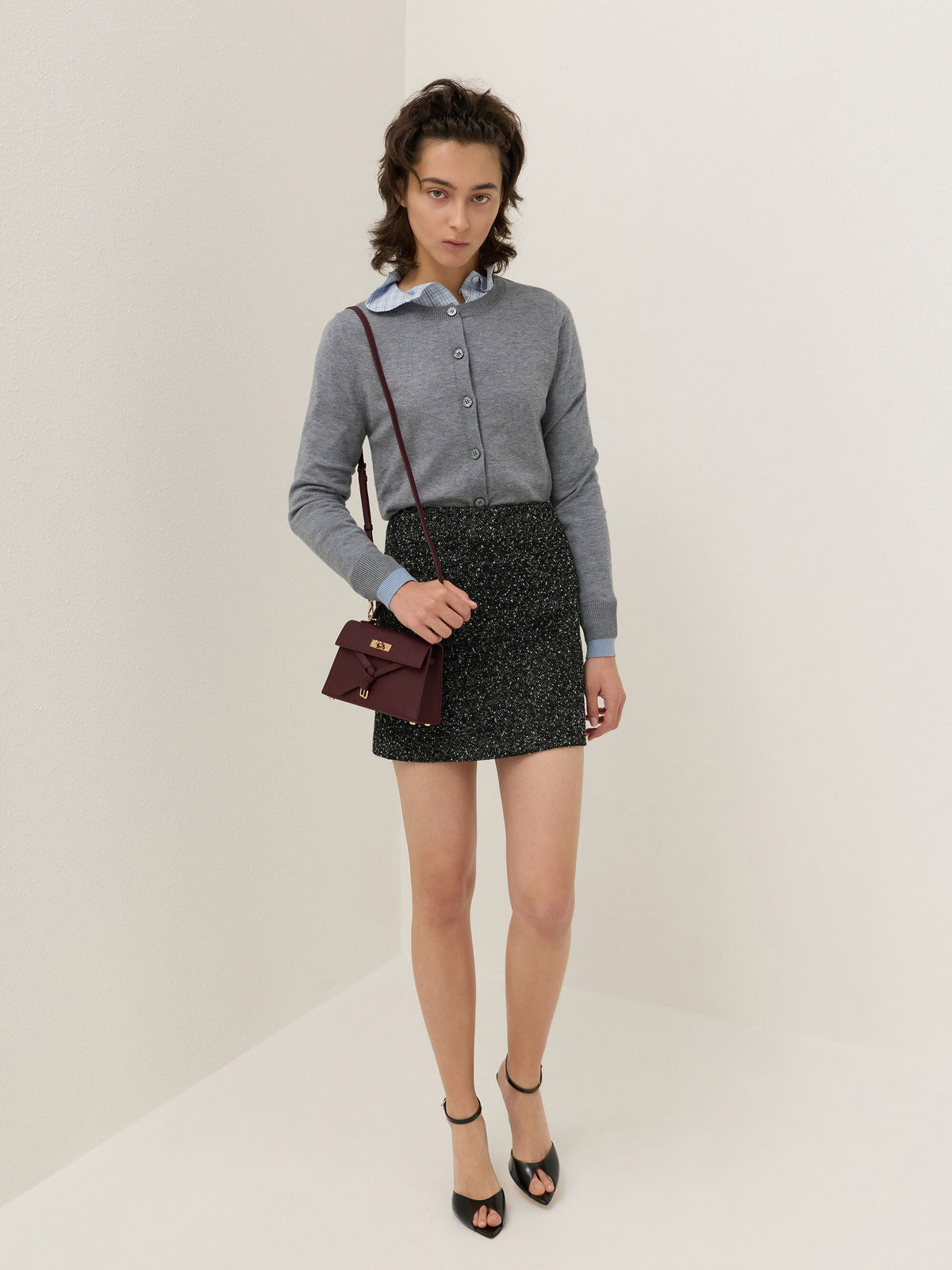 CHARLES & KEITH Value / Tricha Knotted-Belt Top Handle Bag - Wineberry Red