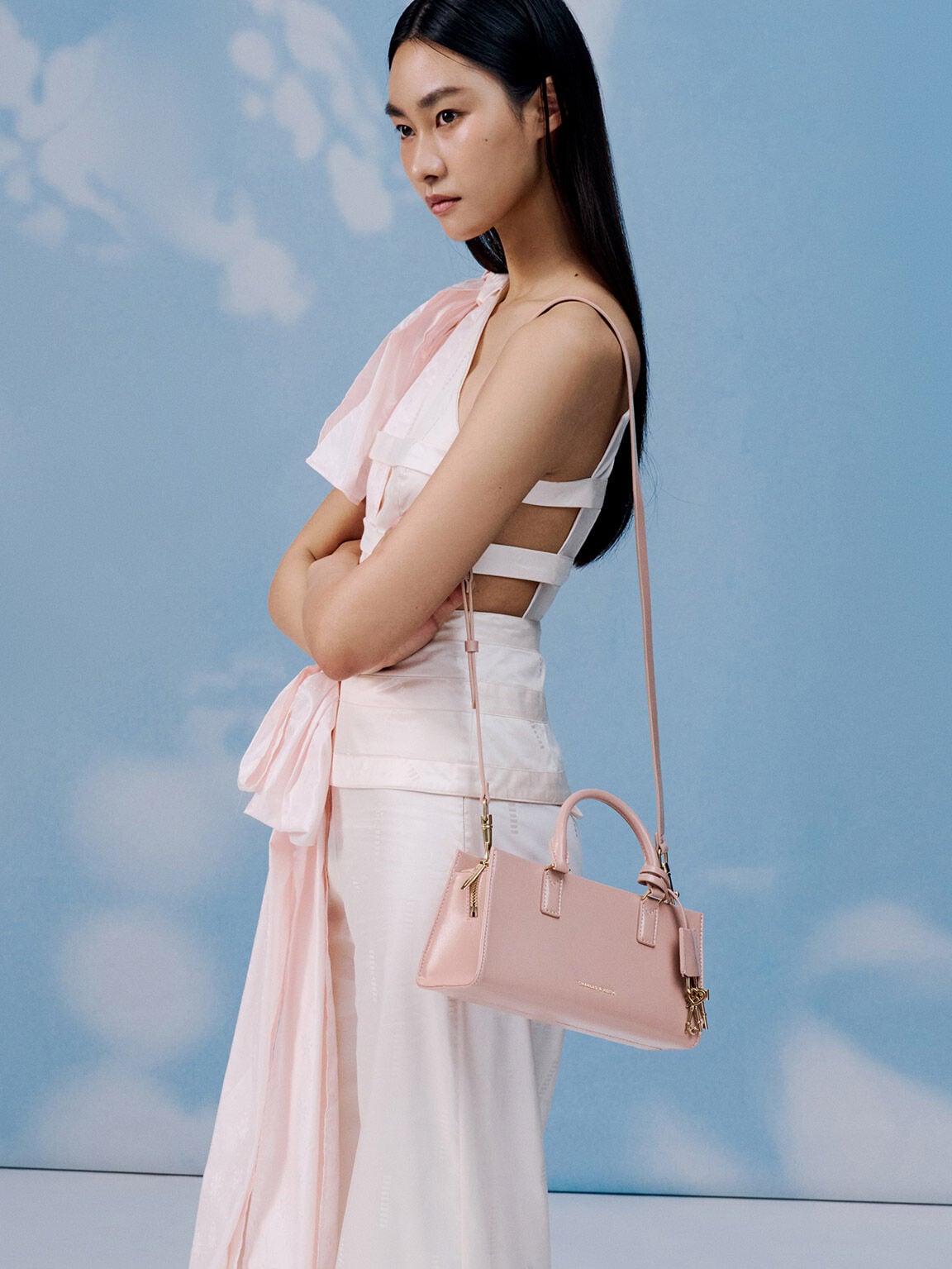 CHARLES & KEITH Best Price / Kerry Top Handle Bag - Light Pink