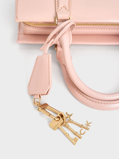 CHARLES & KEITH Best Price / Kerry Top Handle Bag - Light Pink