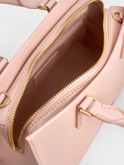 CHARLES & KEITH Best Price / Kerry Top Handle Bag - Light Pink