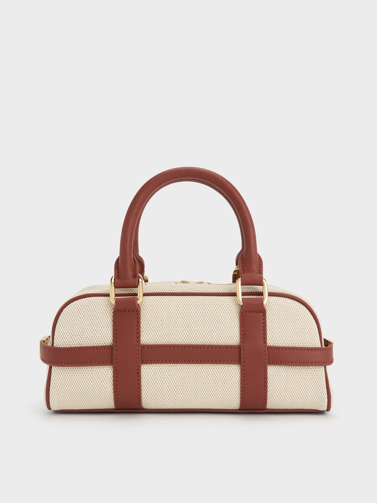 CHARLES & KEITH Top Pick / Scottie Canvas Bowling Bag - Brick