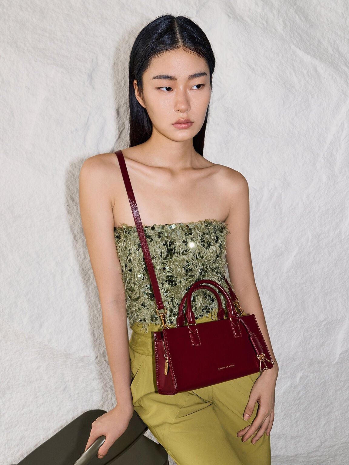 CHARLES & KEITH Featured / Kerry Top Handle Bag - Mulberry Plum