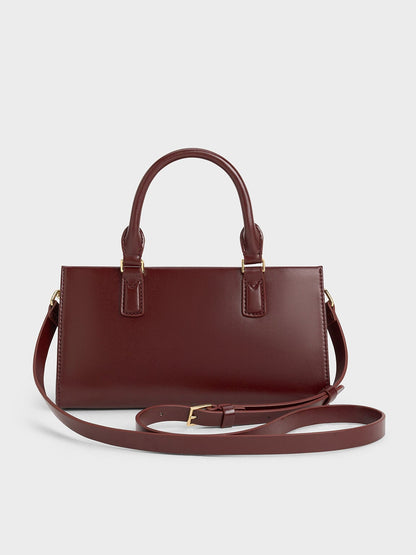 CHARLES & KEITH Featured / Kerry Top Handle Bag - Mulberry Plum