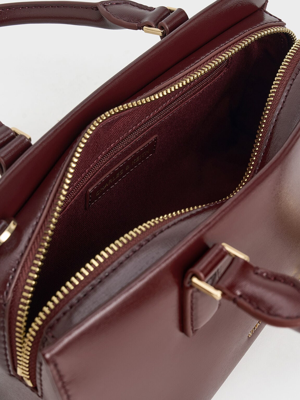 CHARLES & KEITH Featured / Kerry Top Handle Bag - Mulberry Plum