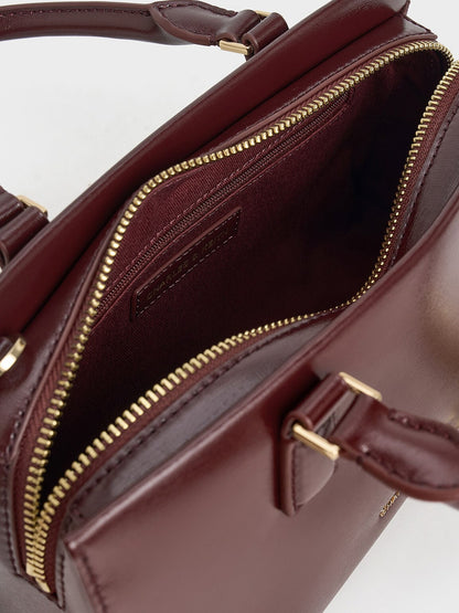 CHARLES & KEITH Featured / Kerry Top Handle Bag - Mulberry Plum