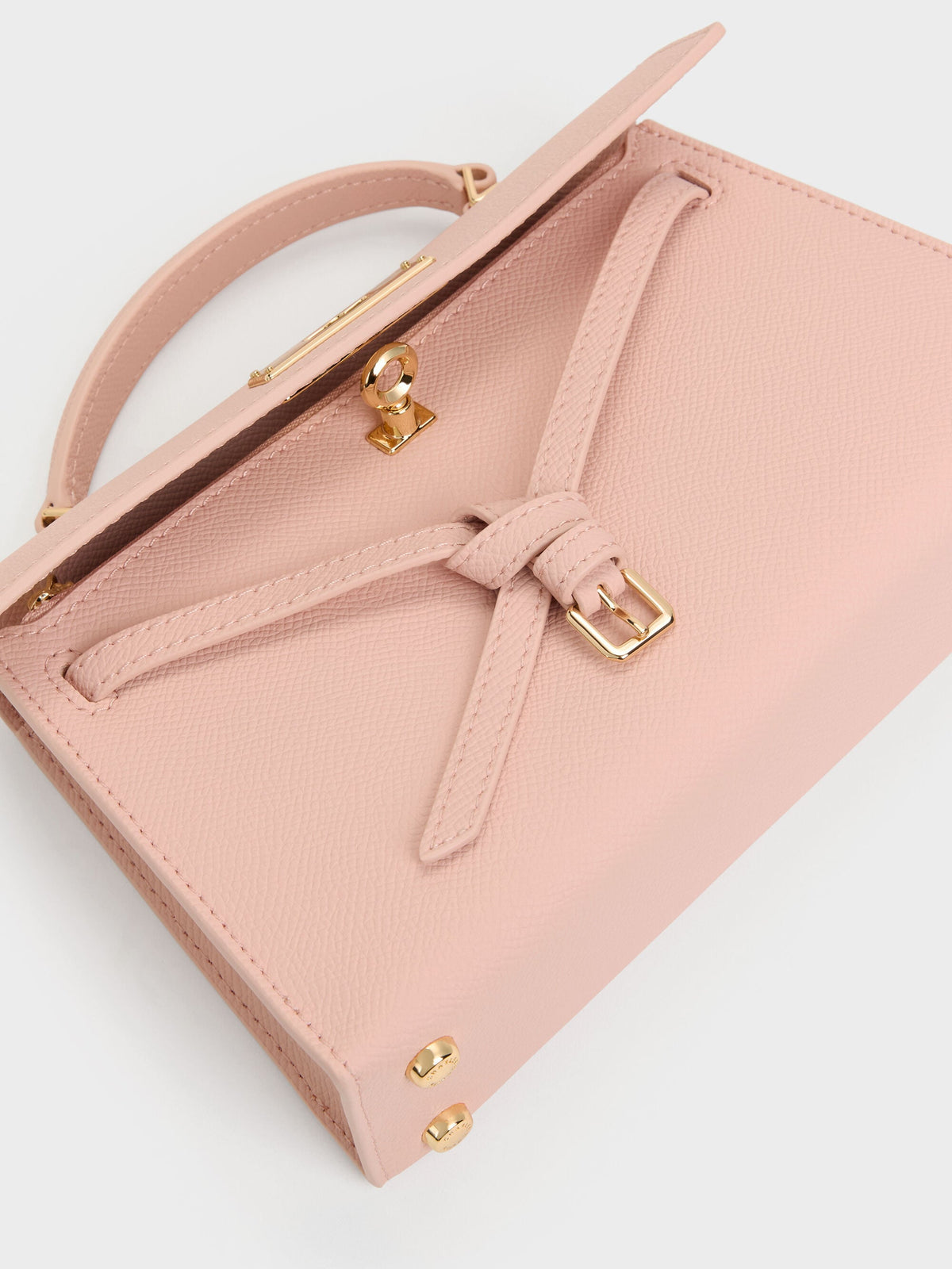 CHARLES & KEITH Recommended / Tricha Knotted-Belt Top Handle Bag - Pink
