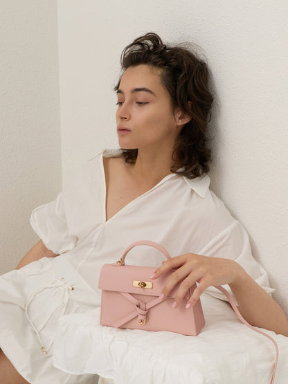 CHARLES & KEITH Recommended / Tricha Knotted-Belt Top Handle Bag - Pink