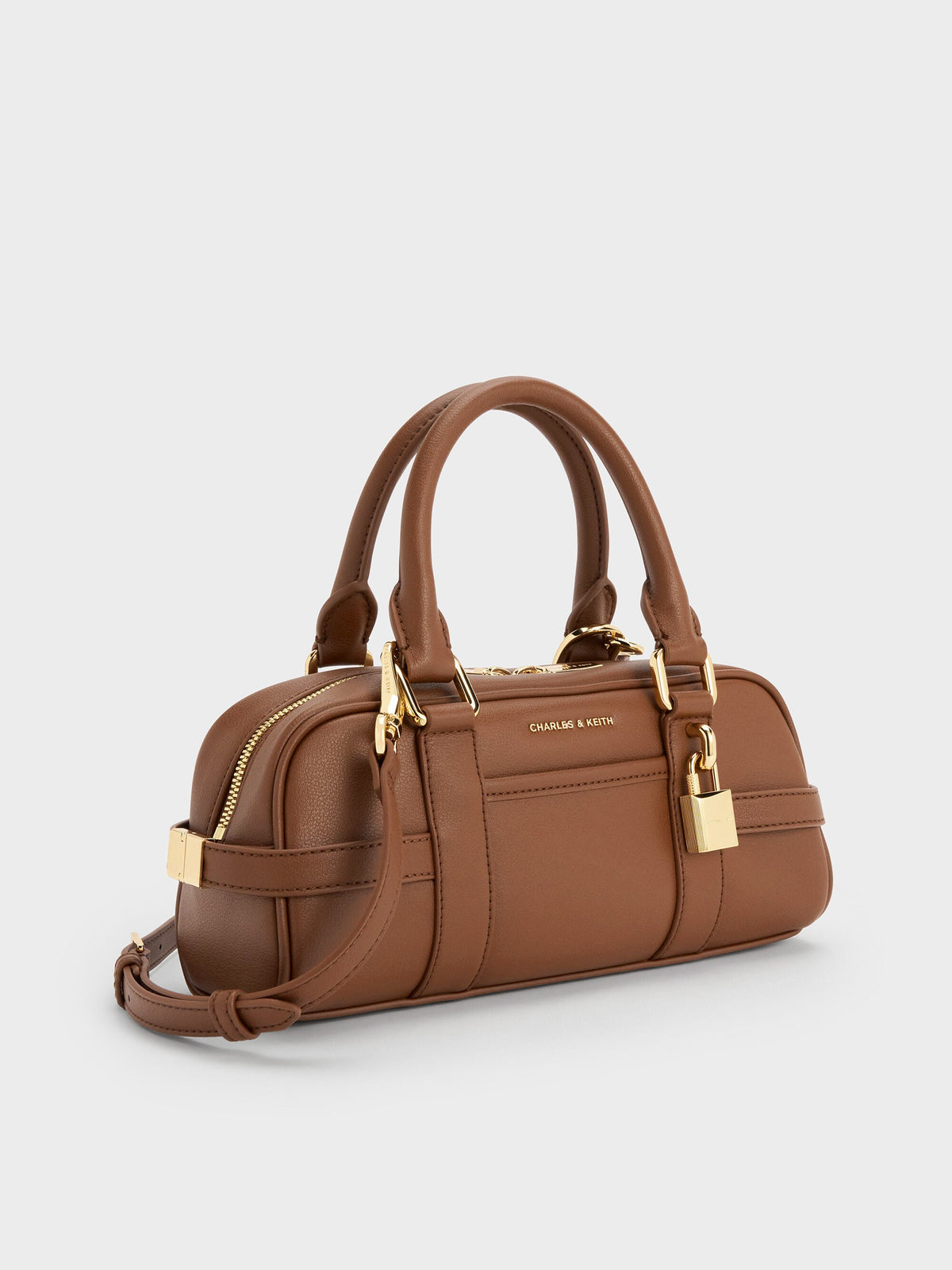 CHARLES & KEITH Customer Favorite / Scottie Bowling Bag - Chocolate