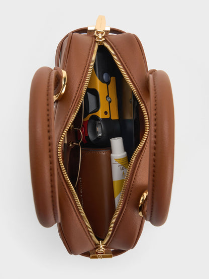 CHARLES & KEITH Customer Favorite / Scottie Bowling Bag - Chocolate