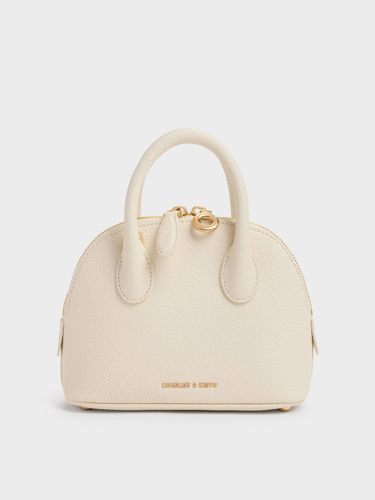 CHARLES & KEITH Everyday / Beryl Bowling Bag - Cream