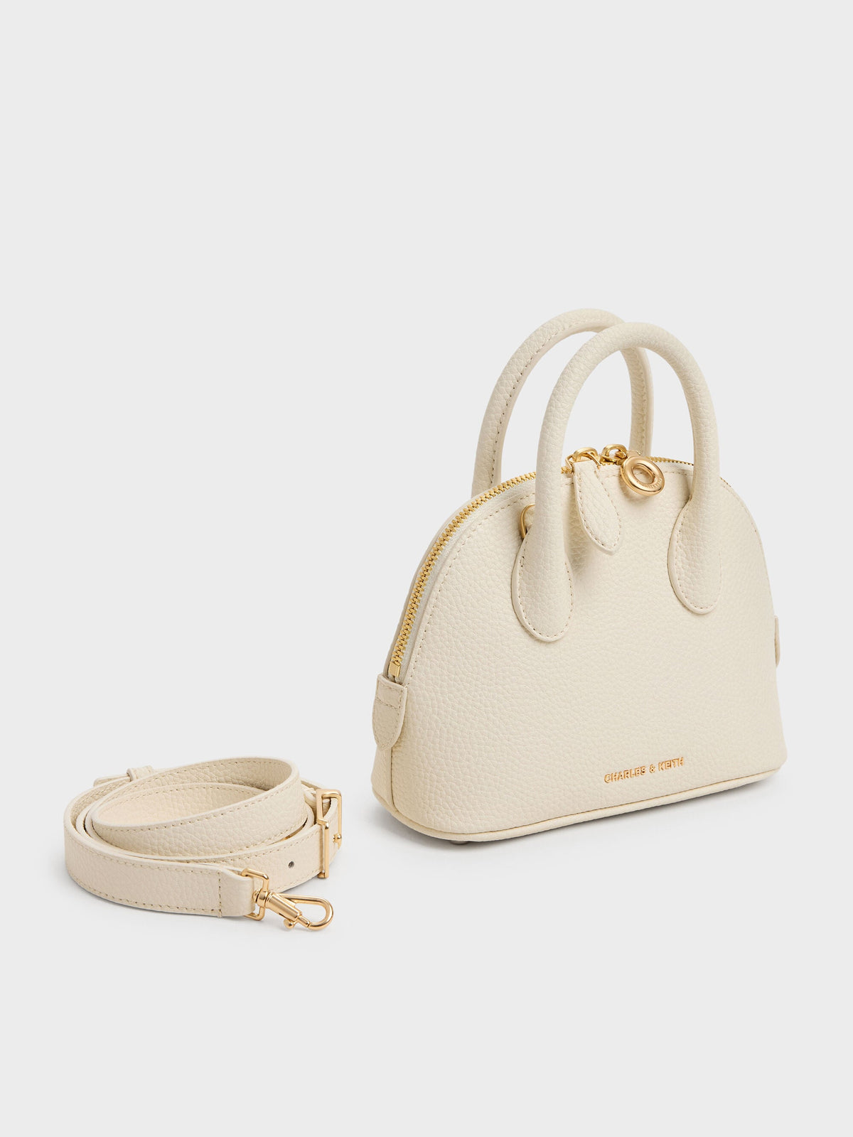 CHARLES & KEITH Everyday / Beryl Bowling Bag - Cream