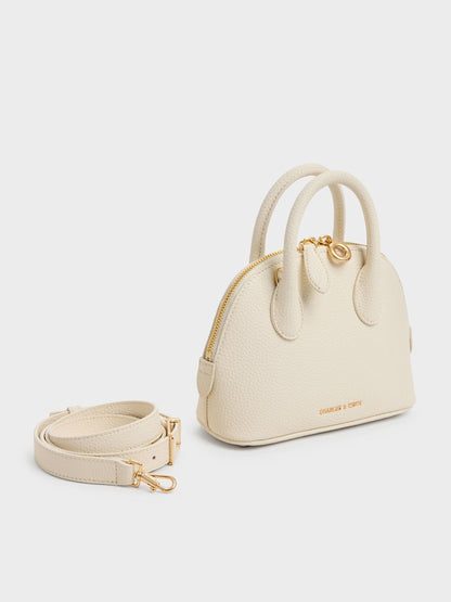 CHARLES & KEITH Everyday / Beryl Bowling Bag - Cream