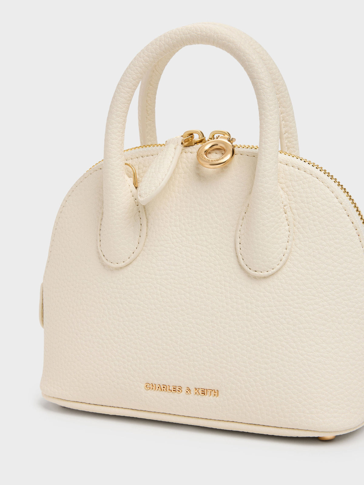 CHARLES & KEITH Everyday / Beryl Bowling Bag - Cream