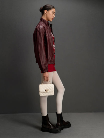 CHARLES & KEITH Discount / Cressida Quilted Top Handle Bag - Cream
