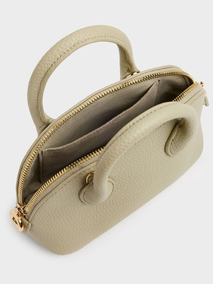 CHARLES & KEITH Recommended / Beryl Bowling Bag - Pale Olive