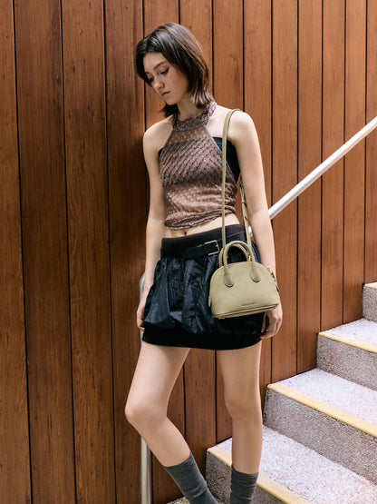 CHARLES & KEITH Recommended / Beryl Bowling Bag - Pale Olive