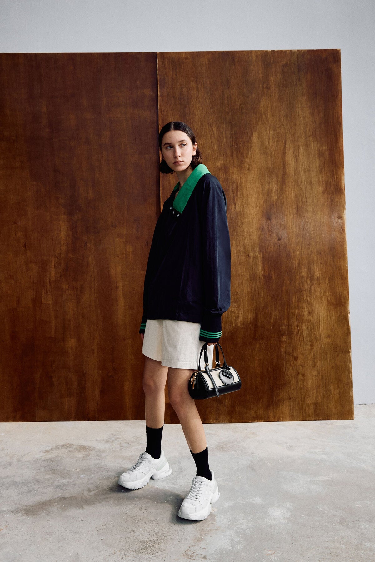 CHARLES & KEITH Featured / Enola Canvas Bowling Bag - Black