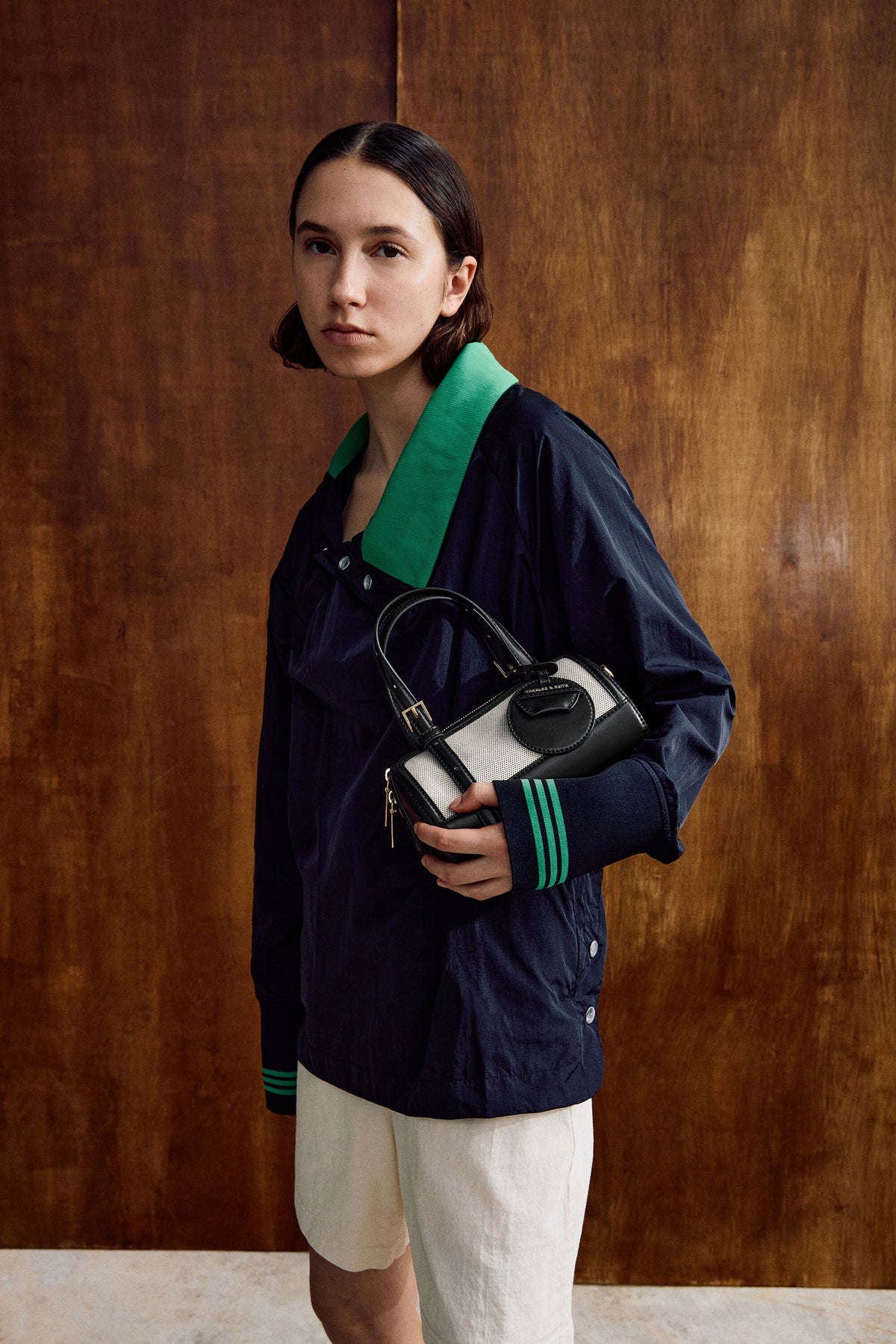 CHARLES & KEITH Featured / Enola Canvas Bowling Bag - Black