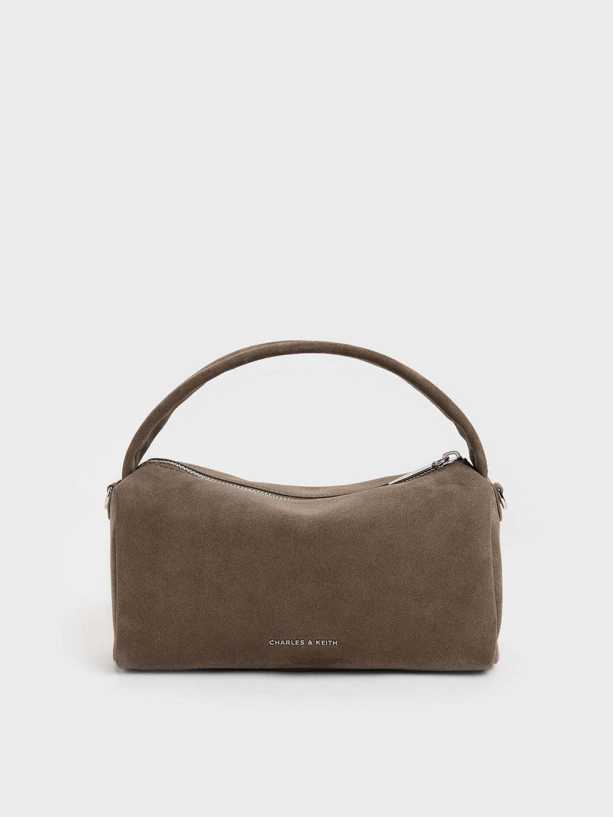 CHARLES & KEITH Best Price / Reese Ruched Bow Top Handle Bag - Stone Grey