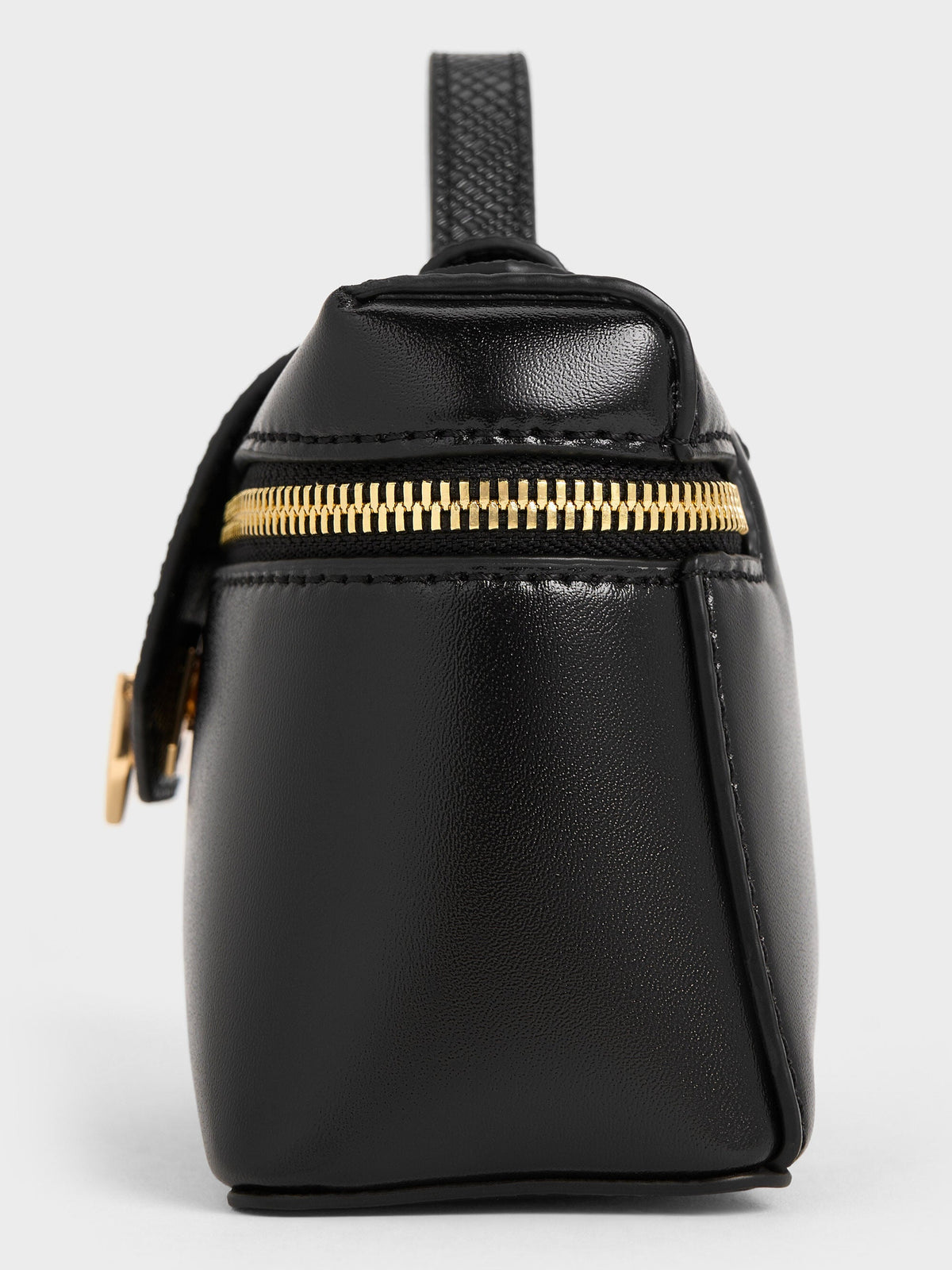 CHARLES & KEITH Classic / Arwen Top Handle Vanity Bag - Black