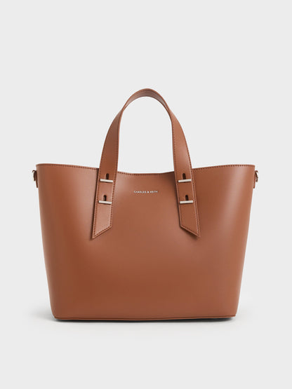 CHARLES & KEITH Popular / Shania Tote Bag - Chocolate