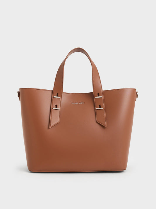 CHARLES & KEITH Popular / Shania Tote Bag - Chocolate