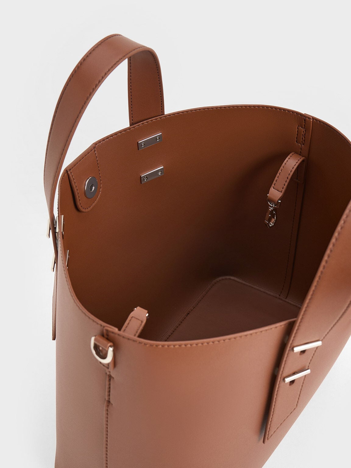 CHARLES & KEITH Popular / Shania Tote Bag - Chocolate