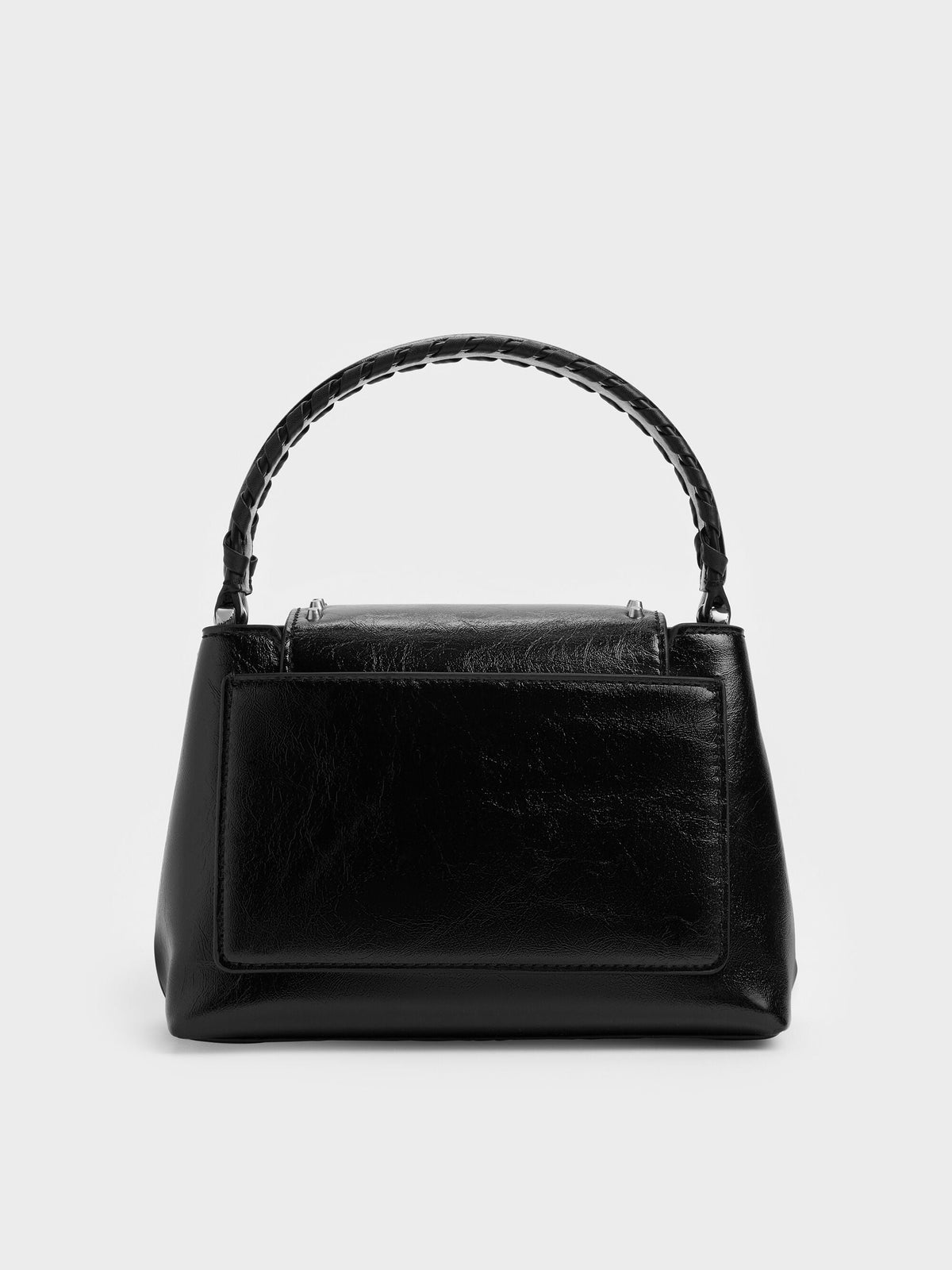 CHARLES & KEITH Great Value / Arwen Studded Top Handle Bag - Noir