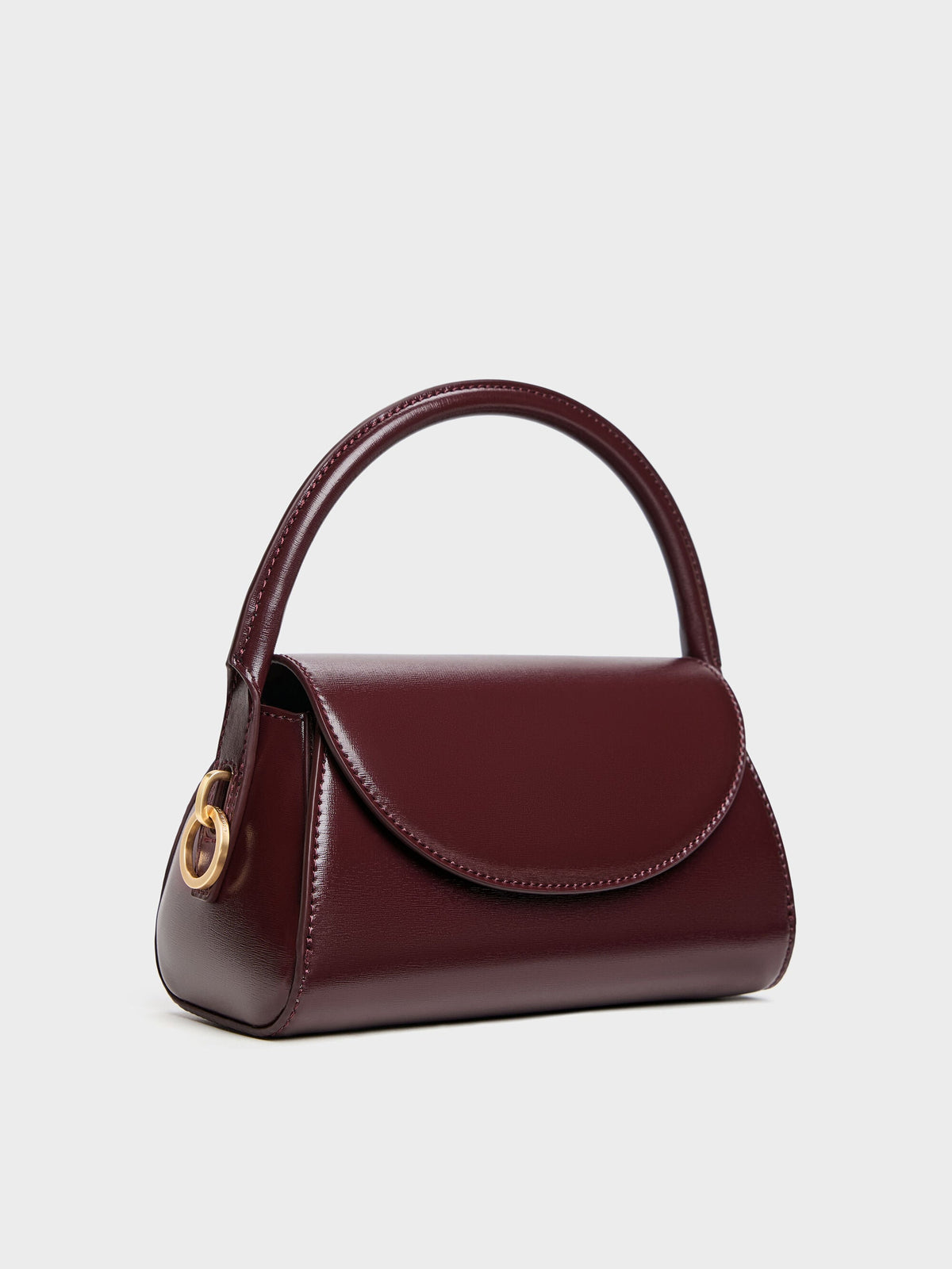 CHARLES & KEITH Discount / Kaila Top Handle Bag - Wineberry Red