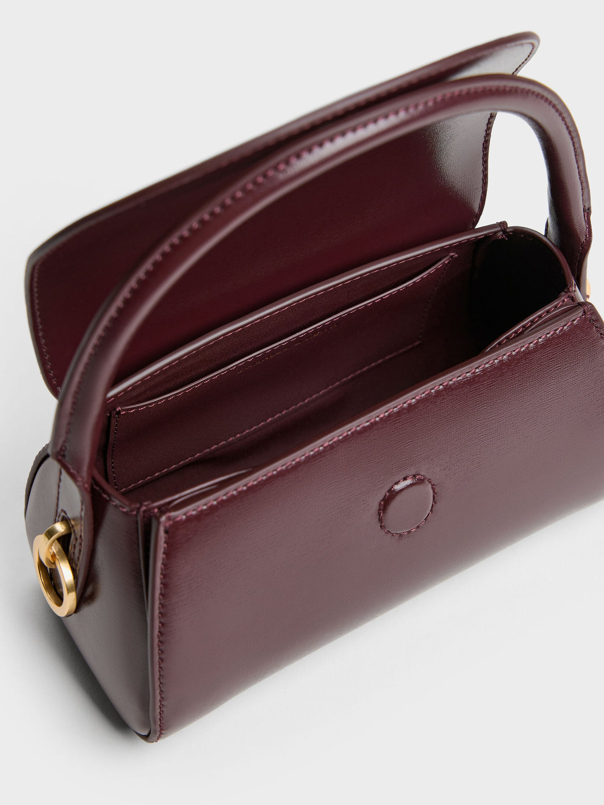 CHARLES & KEITH Discount / Kaila Top Handle Bag - Wineberry Red